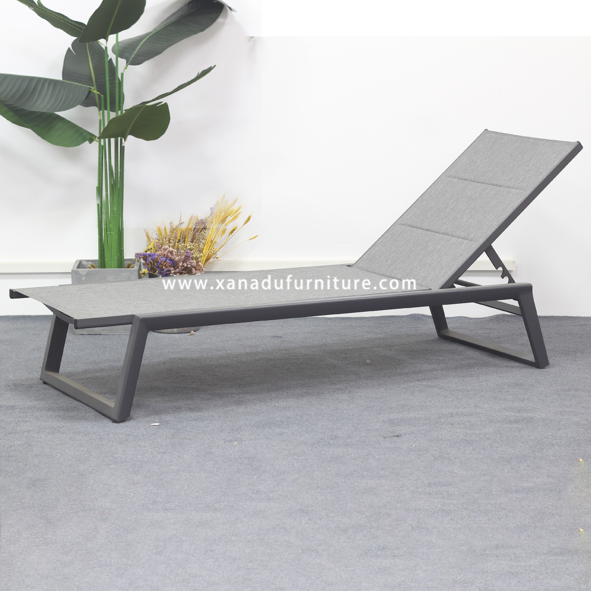 XND-029 Outdoor Aluminum Sling Sun Lounge