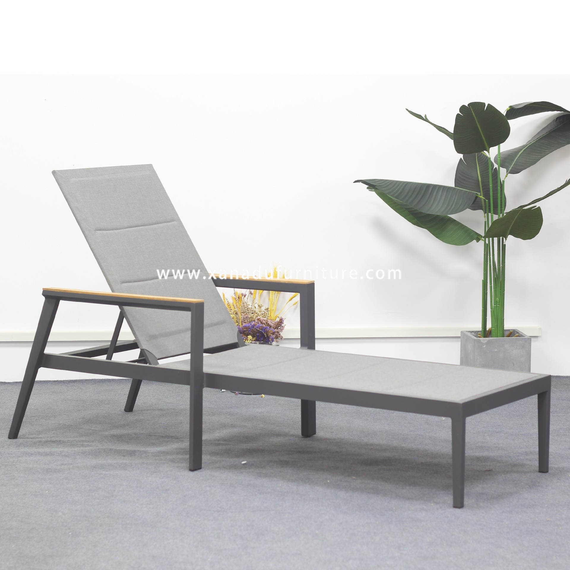 XND-024 Outdoor Aluminum Sling Sun Lounge