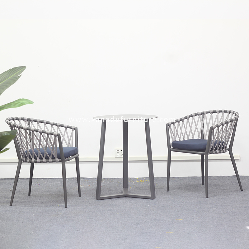 XND-032 Foshan Xanadu Teak Rope Dining Chair For Indoor & Outdoor All Weather