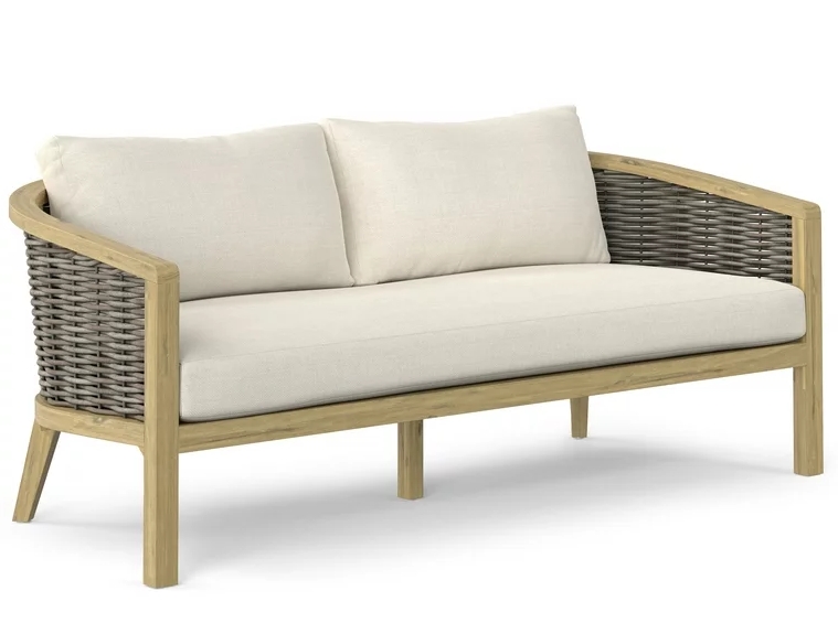 XND-AR036 2 Seater Sofa Teak Rope With Outdoor Cushion