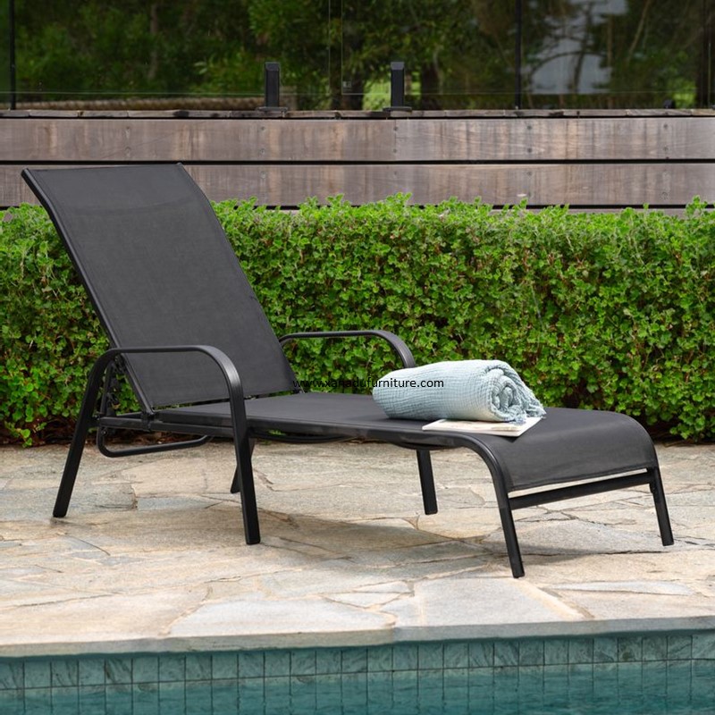XND-030 Outdoor Aluminum Sling Sun Lounge