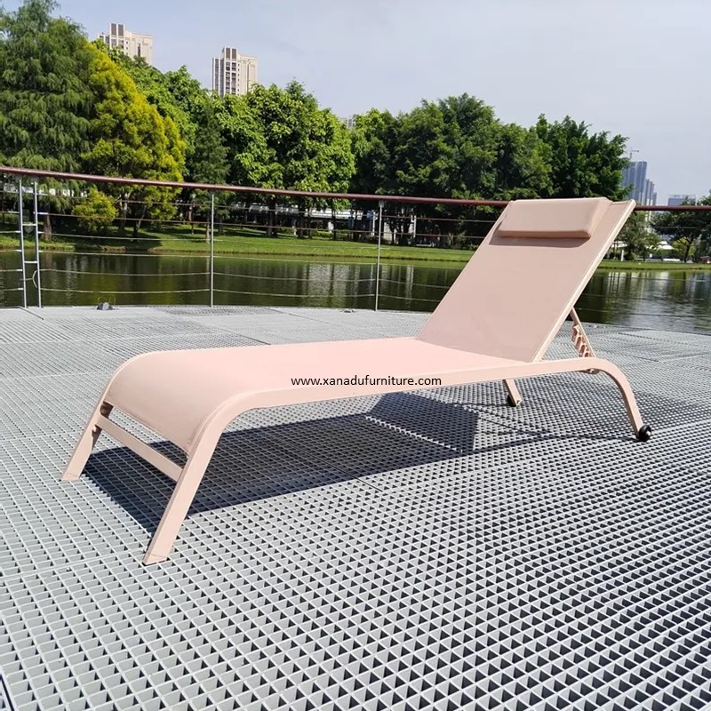 XND-031 Outdoor Aluminum Sling Sun Lounge