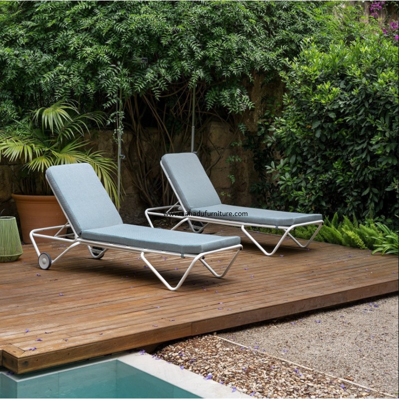 XND-016 Outdoor Aluminum Sling Sun Lounge