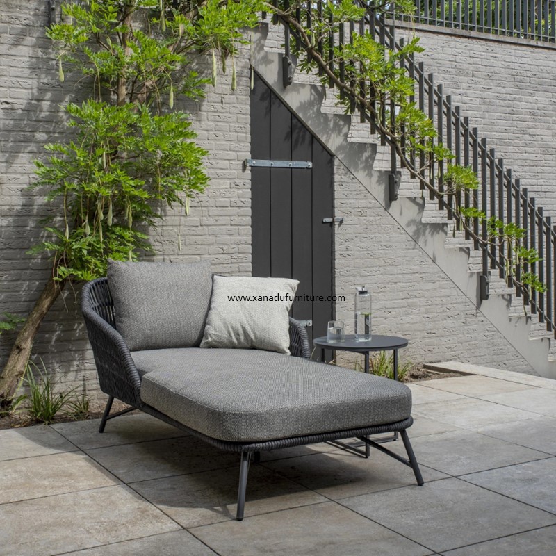 XND-018 Outdoor Aluminum Rope Daybed (Sunbed)