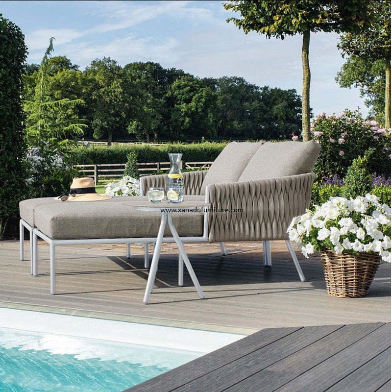 XND-019 Outdoor Aluminum Rope Daybed (Sunbed)