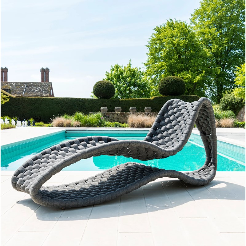 XND-020 Outdoor Aluminum Rope Sun Lounge