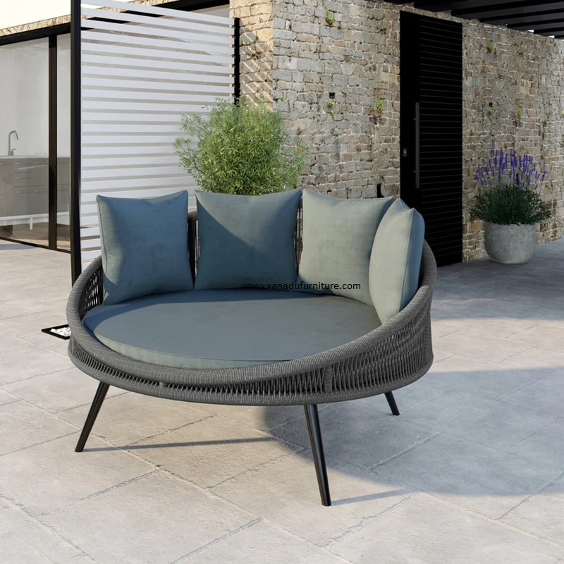 XND-018 Outdoor Aluminum Rope Daybed (Sunbed)