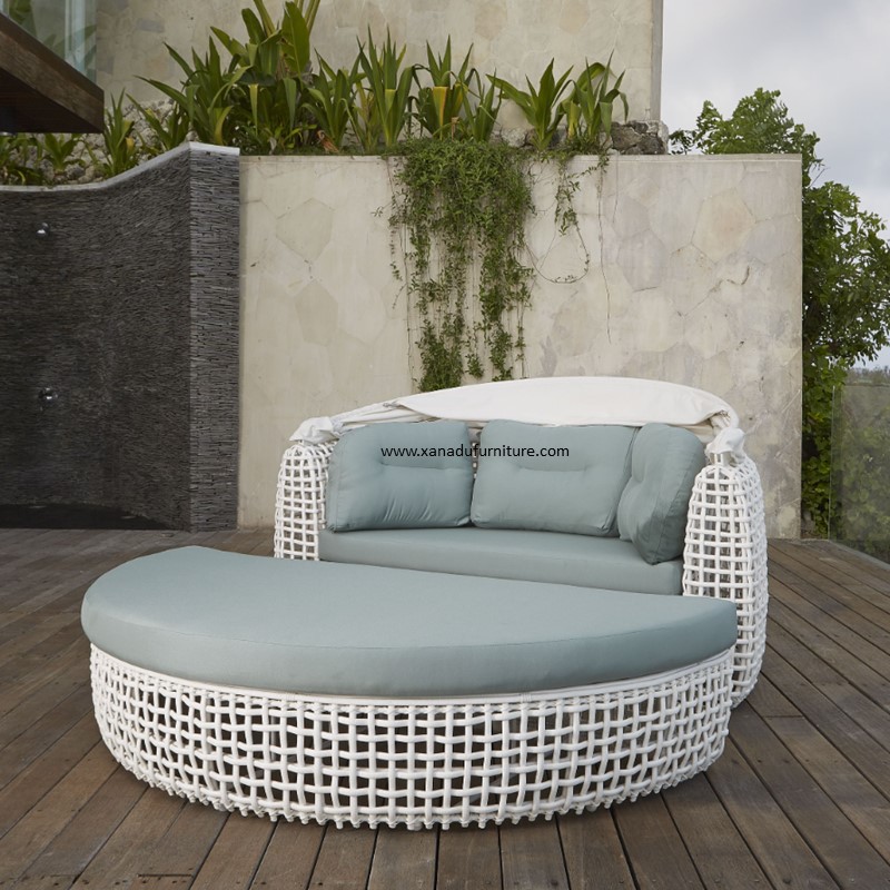 XND-003 Outdoor Aluminum PE Rattan Daybed (Sunbed)