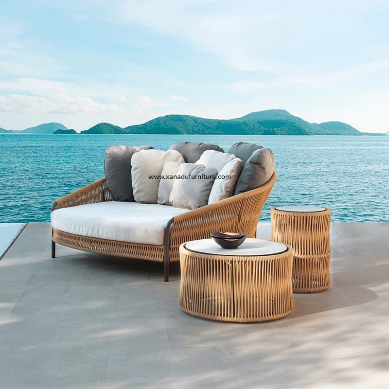 XND-017 Outdoor Aluminum Rope Daybed (Sunbed)
