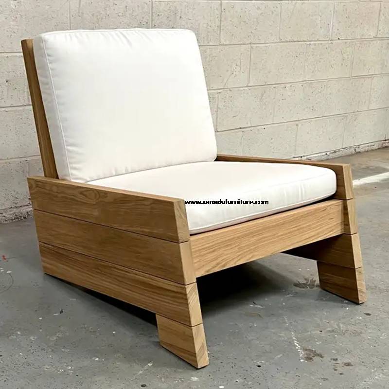 XND-AC47 Outdoor Armchair In Grade A Teak Using
