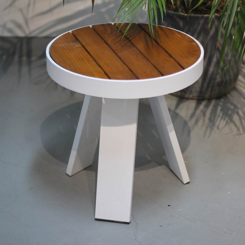 XND-ST271 Foshan Xanadu Side Table In Teak Aluminum Finished For Sun Lounger & Armchair