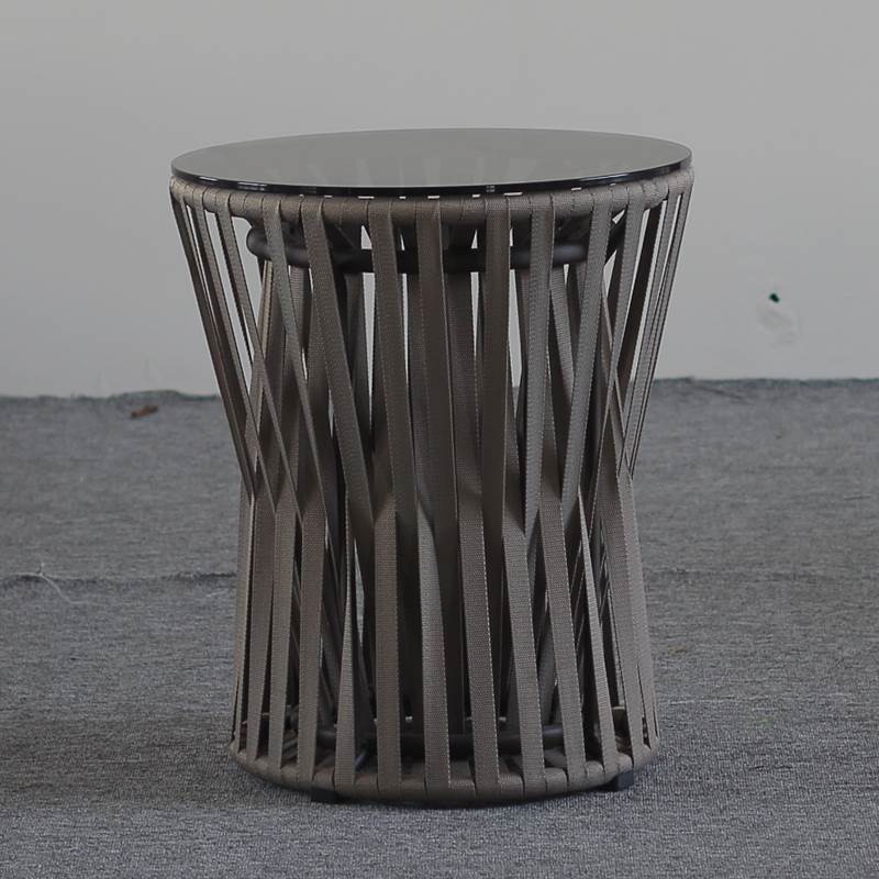 XND-ST238 Weather Resistant Side Table In Aluminum Webbing